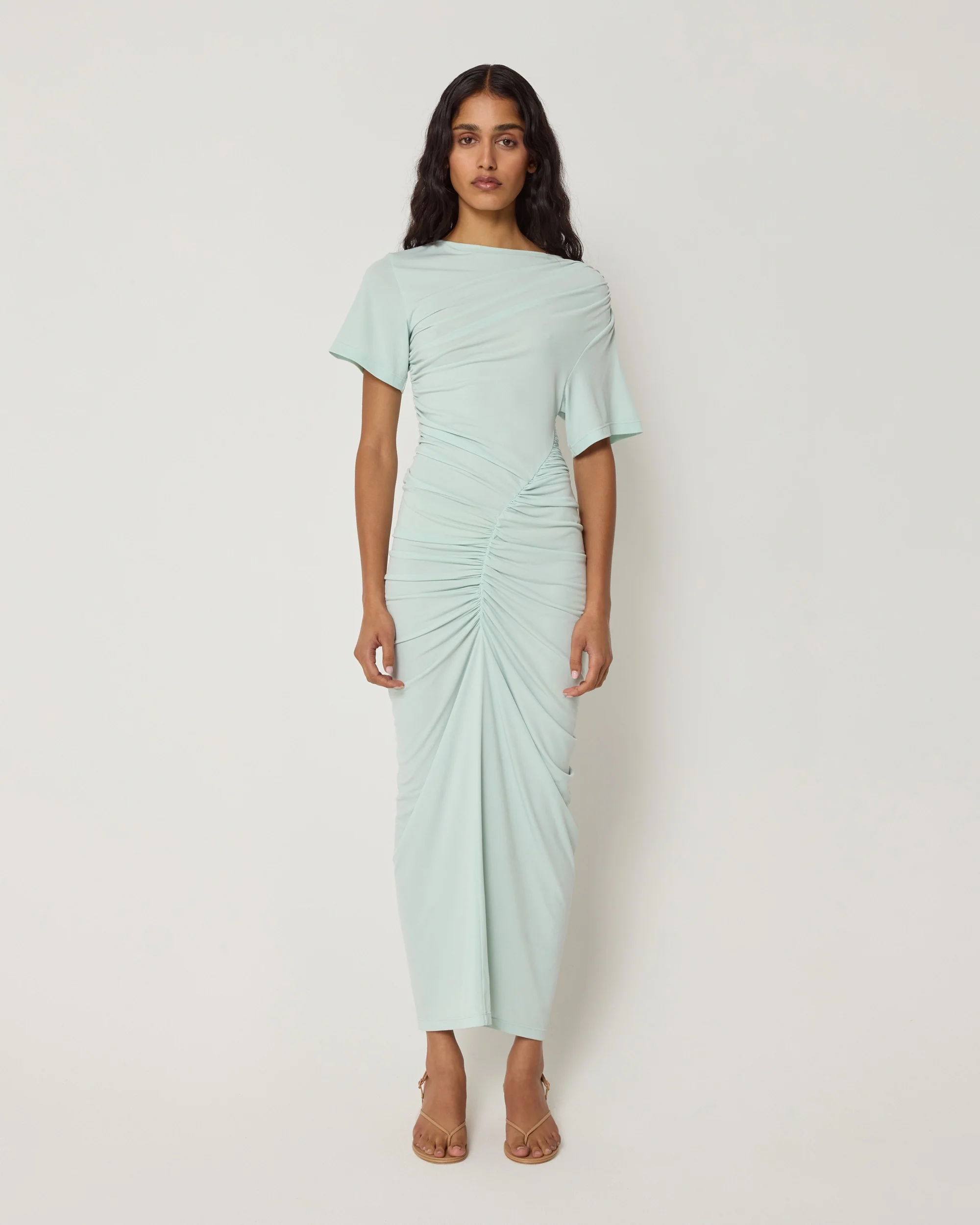 Asymmetrical Ruched Dress | Surf Spray - Image 3