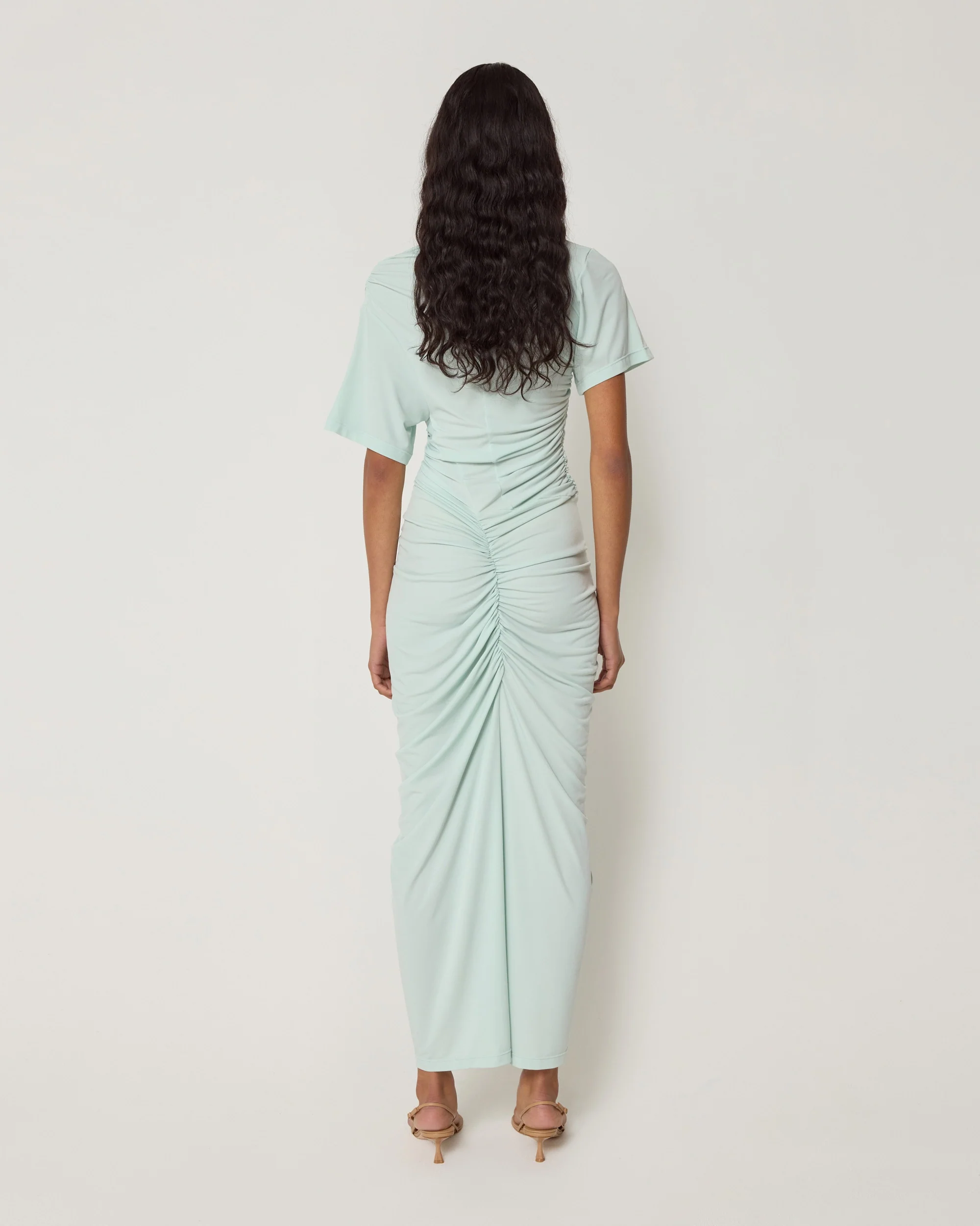 Asymmetrical Ruched Dress | Surf Spray - Image 6