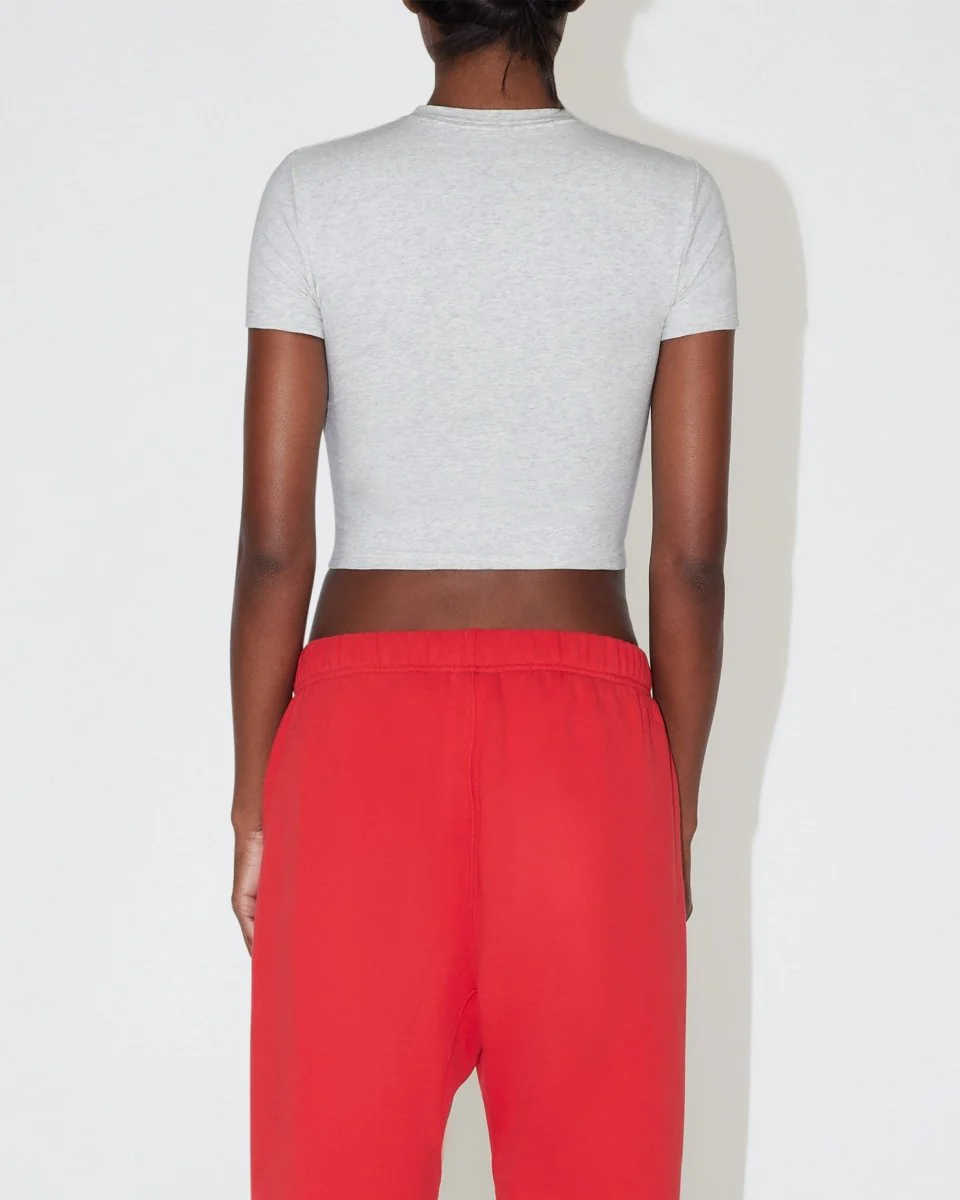 Baby Tee | Light Heather Grey - Image 6