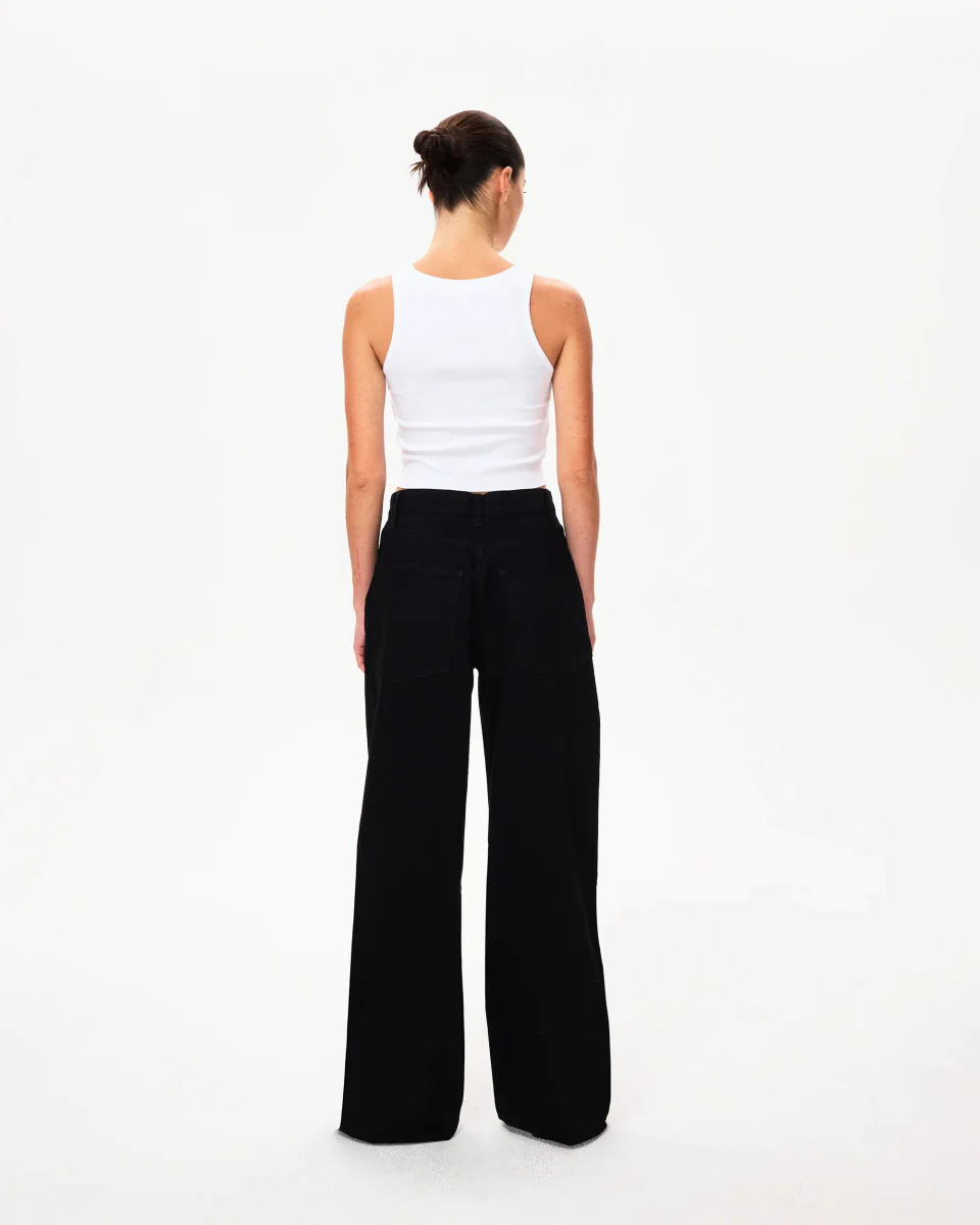 Classic Low Rise Denim | Black - Image 5