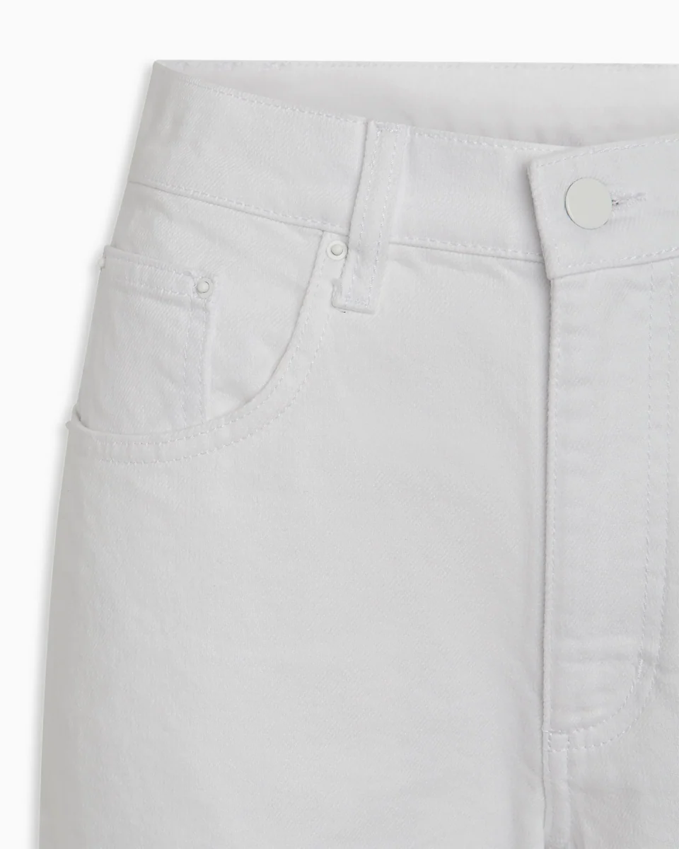 Classic Low Rise Denim | White - Image 11