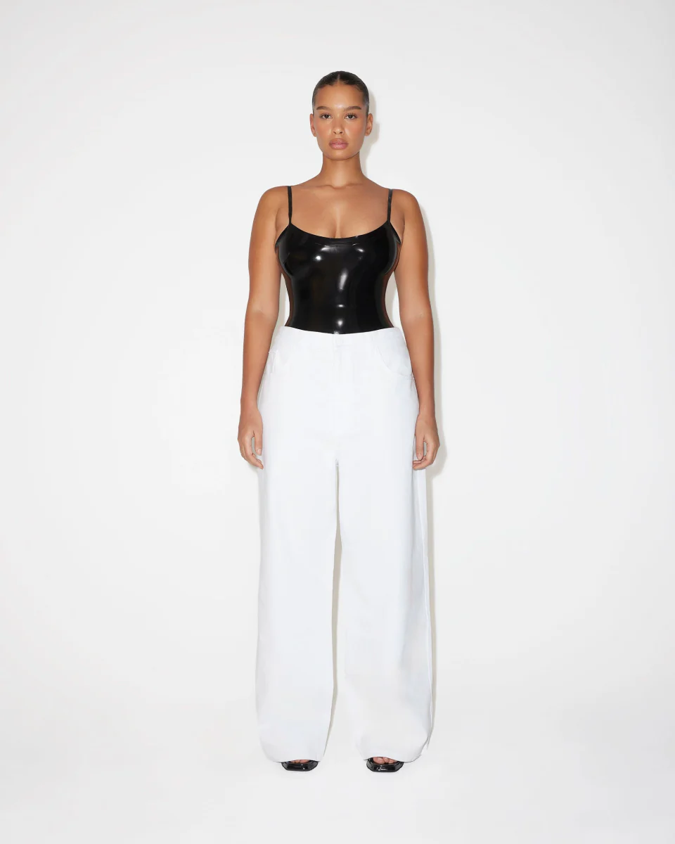 Classic Low Rise Denim | White - Image 7