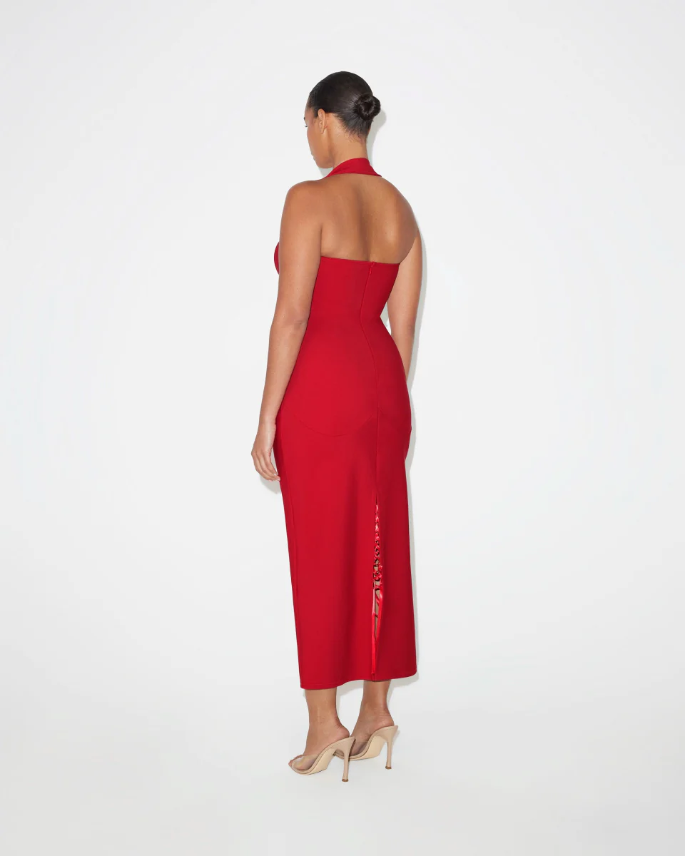 Fitted Halter Dress | Ruby - Image 10