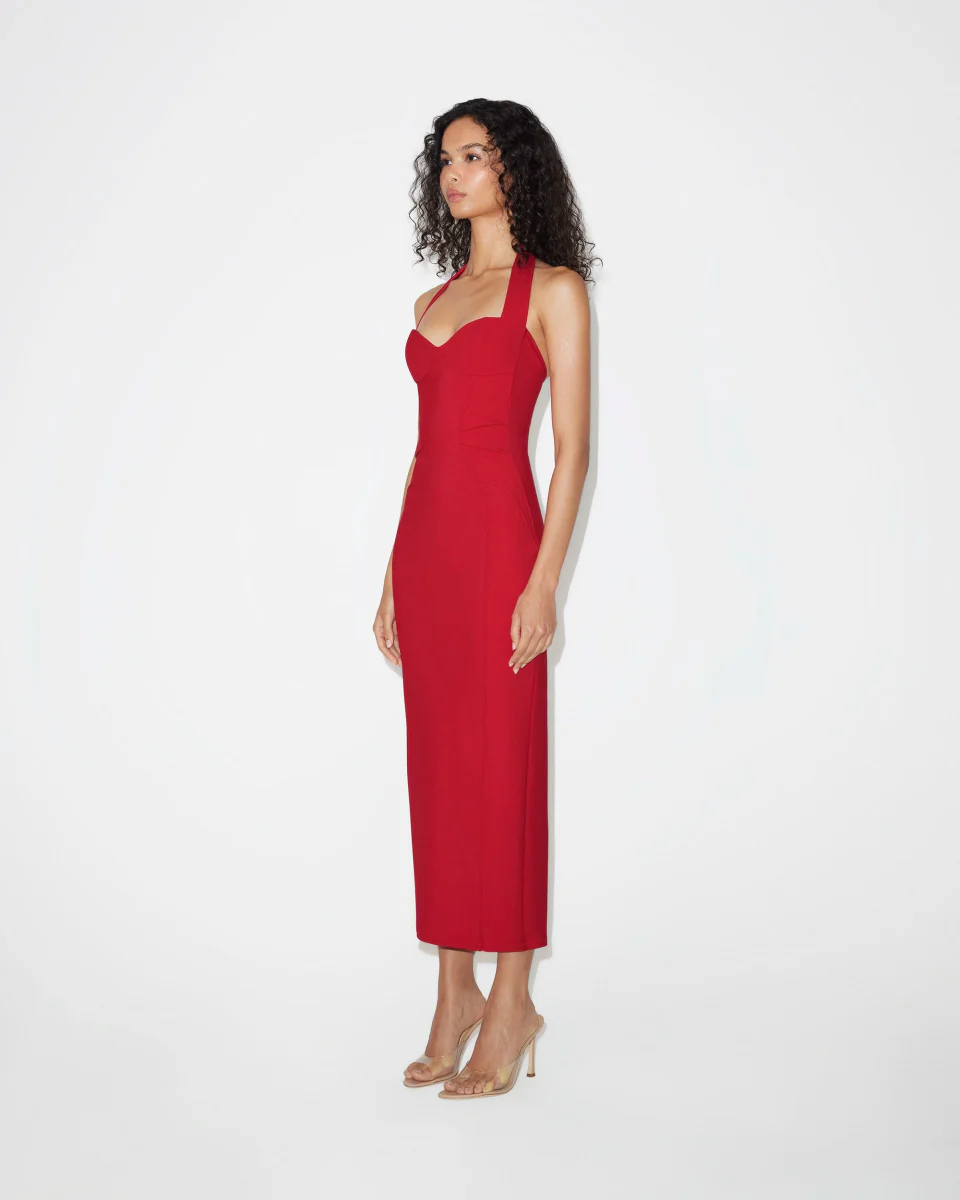 Fitted Halter Dress | Ruby - Image 5