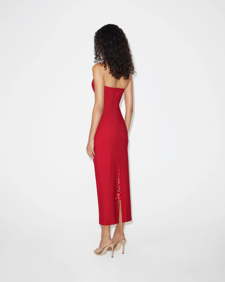 Fitted Halter Dress | Ruby - Image 6