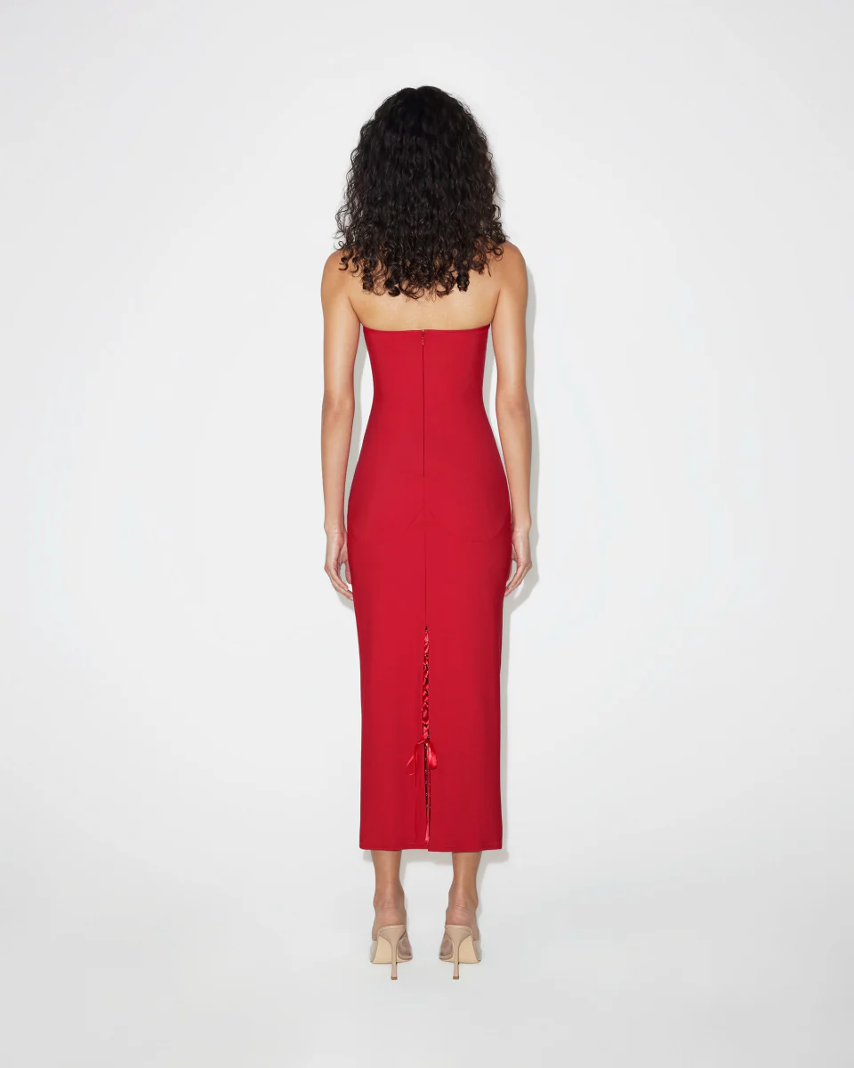 Fitted Halter Dress | Ruby - Image 7