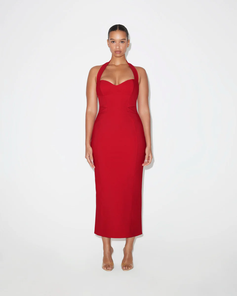 Fitted Halter Dress | Ruby - Image 8
