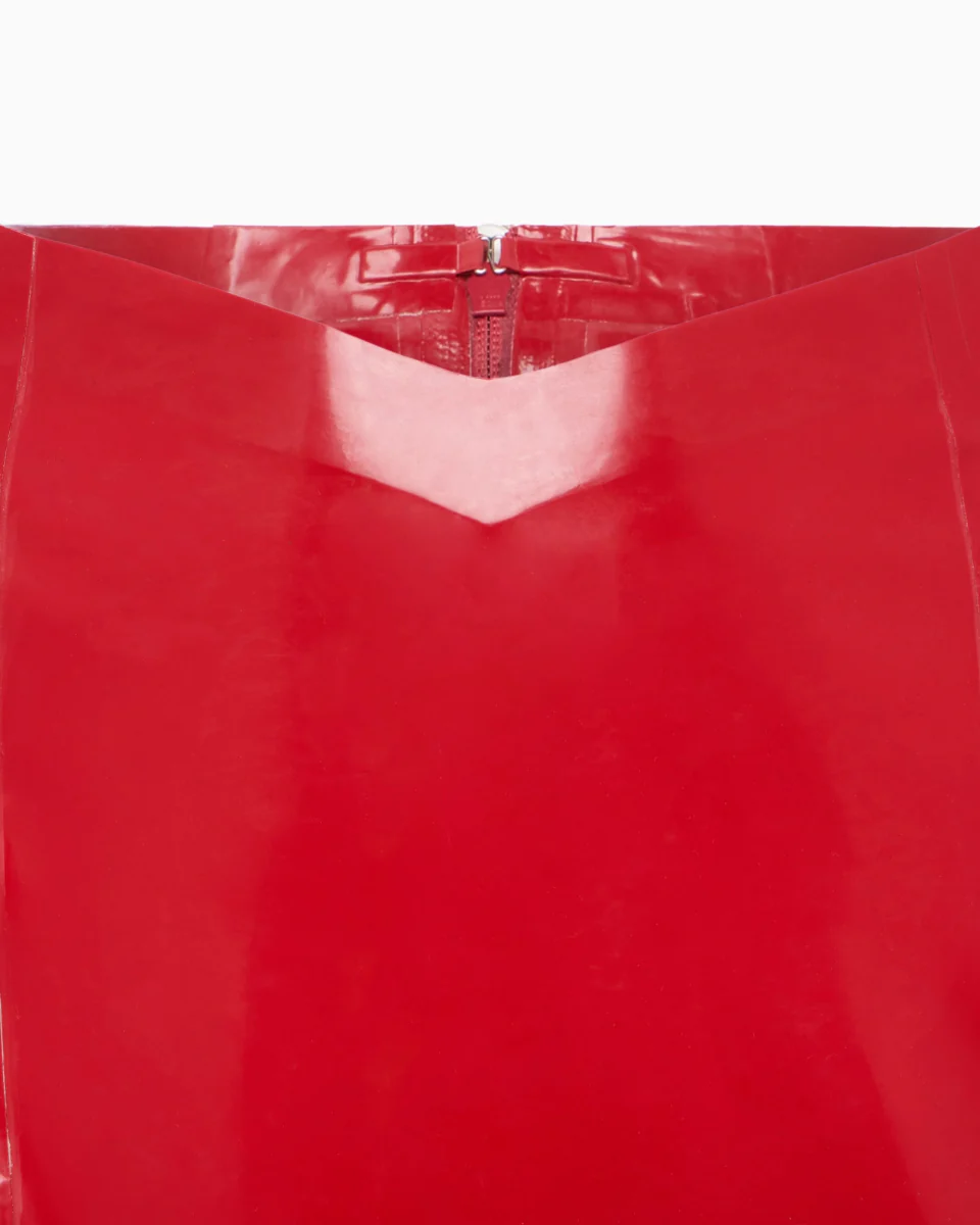 Latex Maxi Skirt | Rouge - Image 7