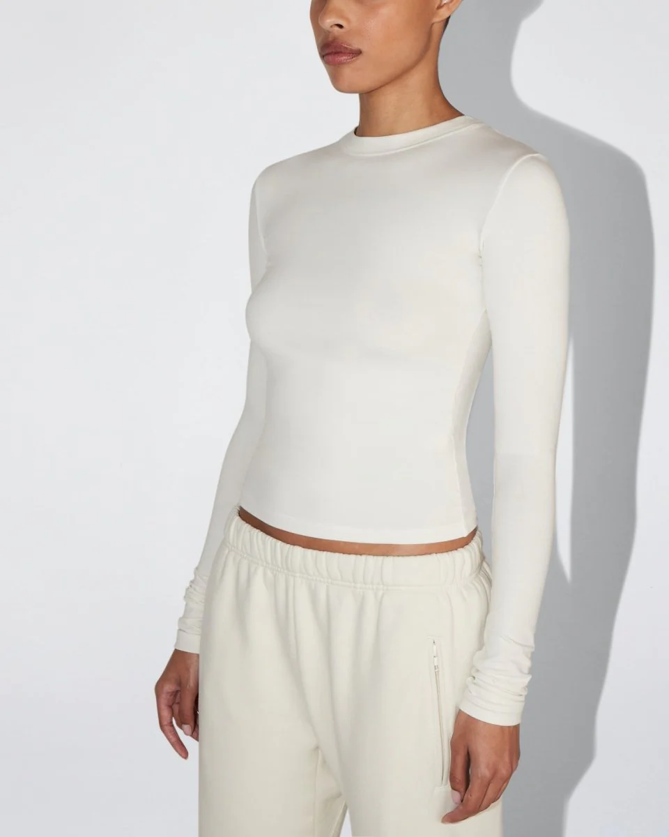 Long Sleeve Tee | Ecru - Image 6