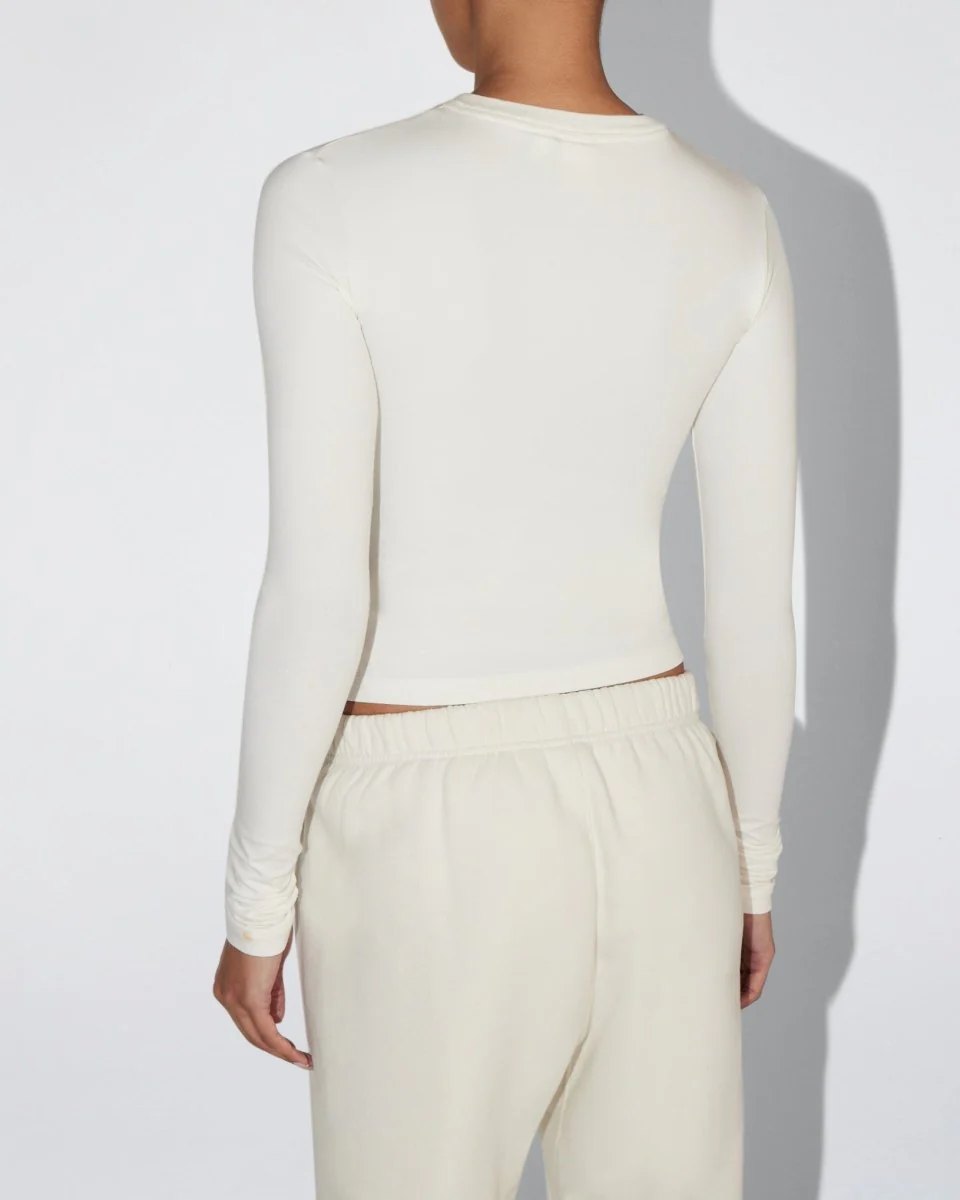 Long Sleeve Tee | Ecru - Image 7