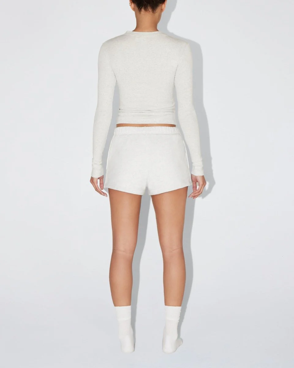 Long Sleeve Tee | Light Heather Grey - Image 5