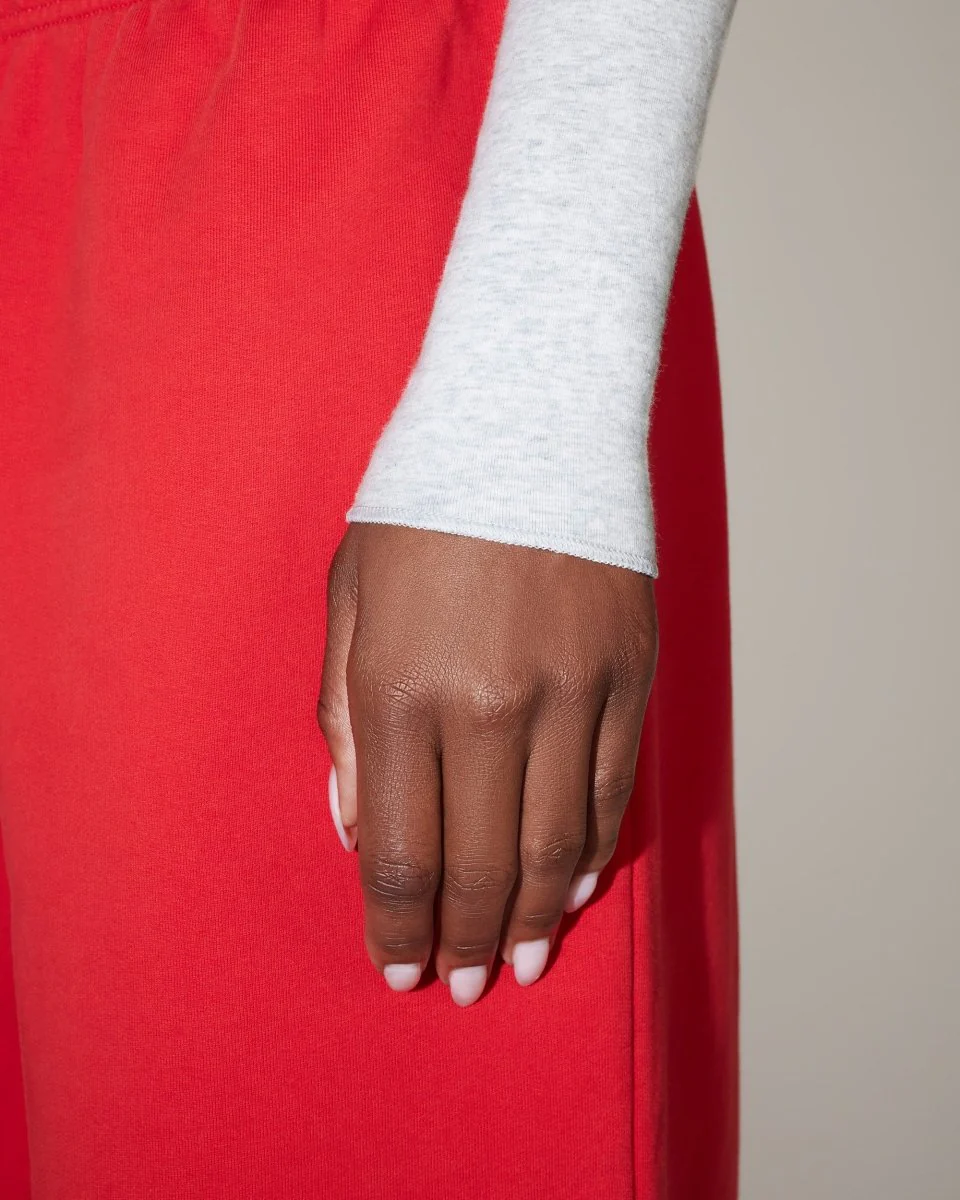 Long Sleeve Wrap Top | Light Heather Grey - Image 8