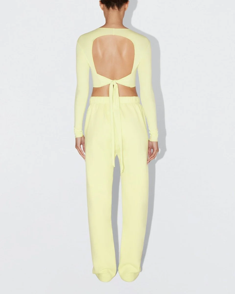 Long Sleeve Wrap Top | Limoncello - Image 3