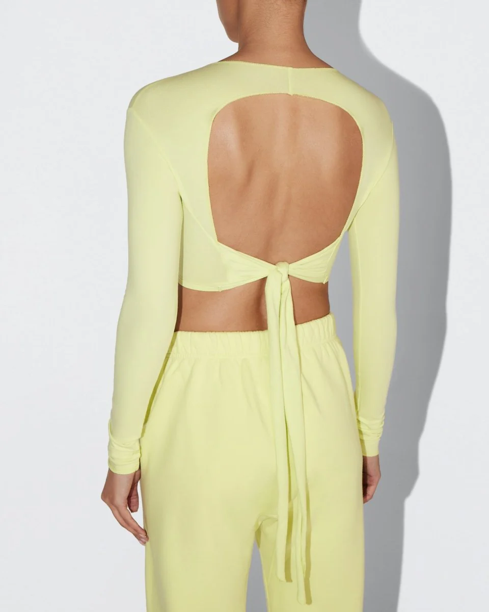 Long Sleeve Wrap Top | Limoncello - Image 6