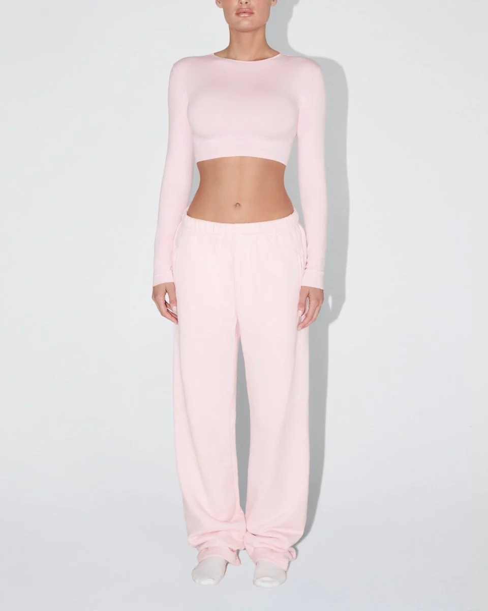 Long Sleeve Wrap Top | Orchid Pink - Image 3