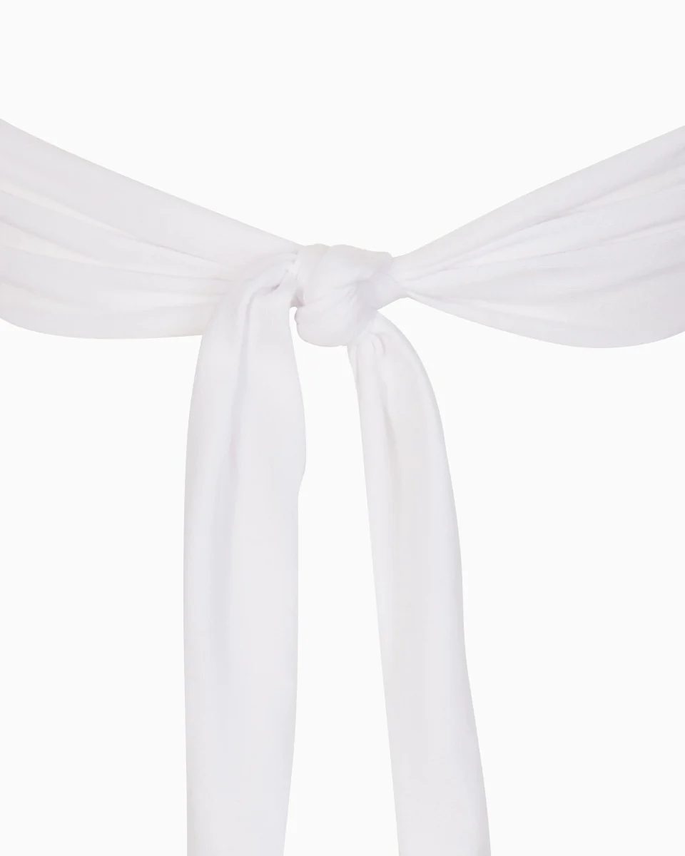 Long Sleeve Wrap Top | White - Image 7