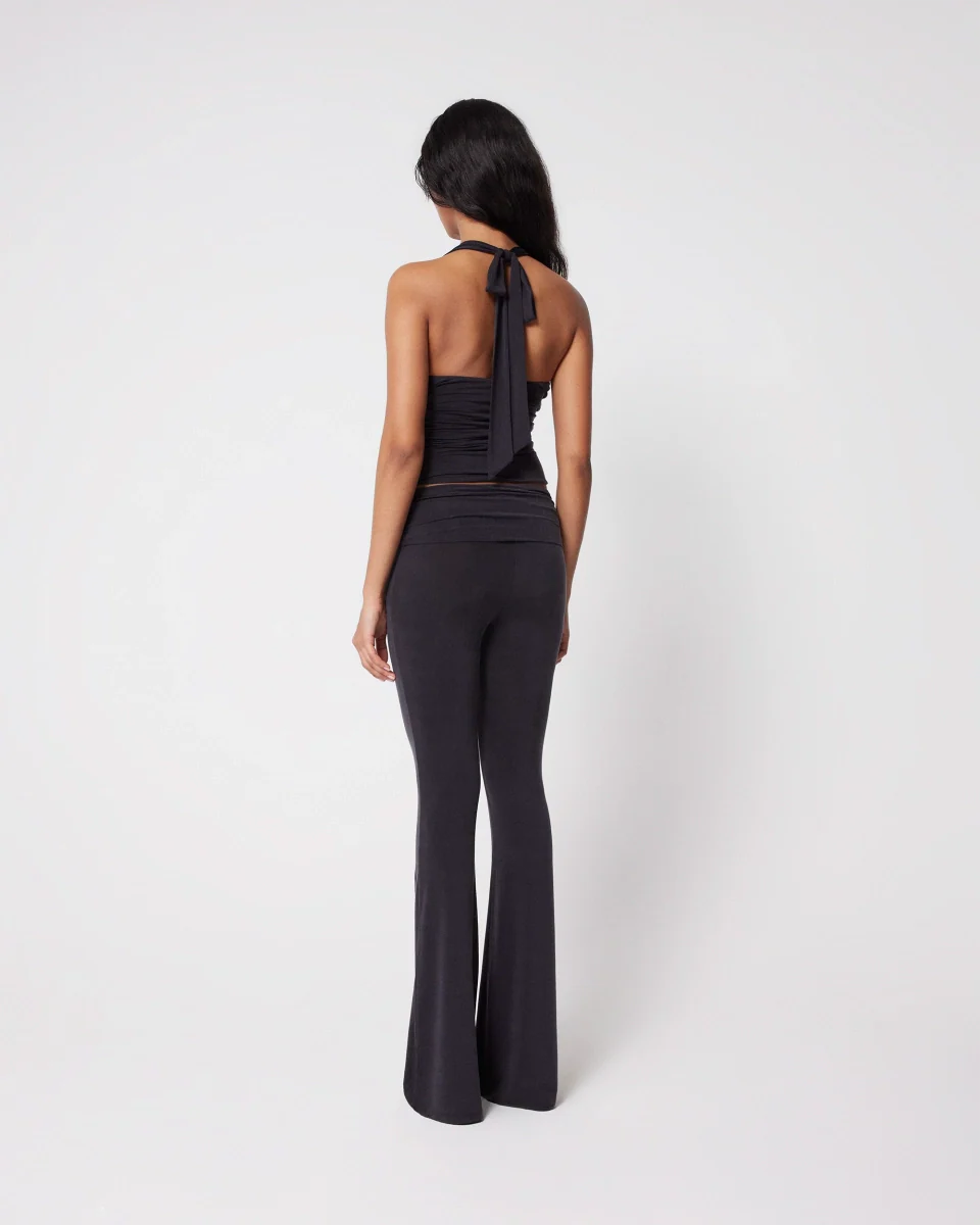 Low Rise Foldover Pant | Black - Image 5