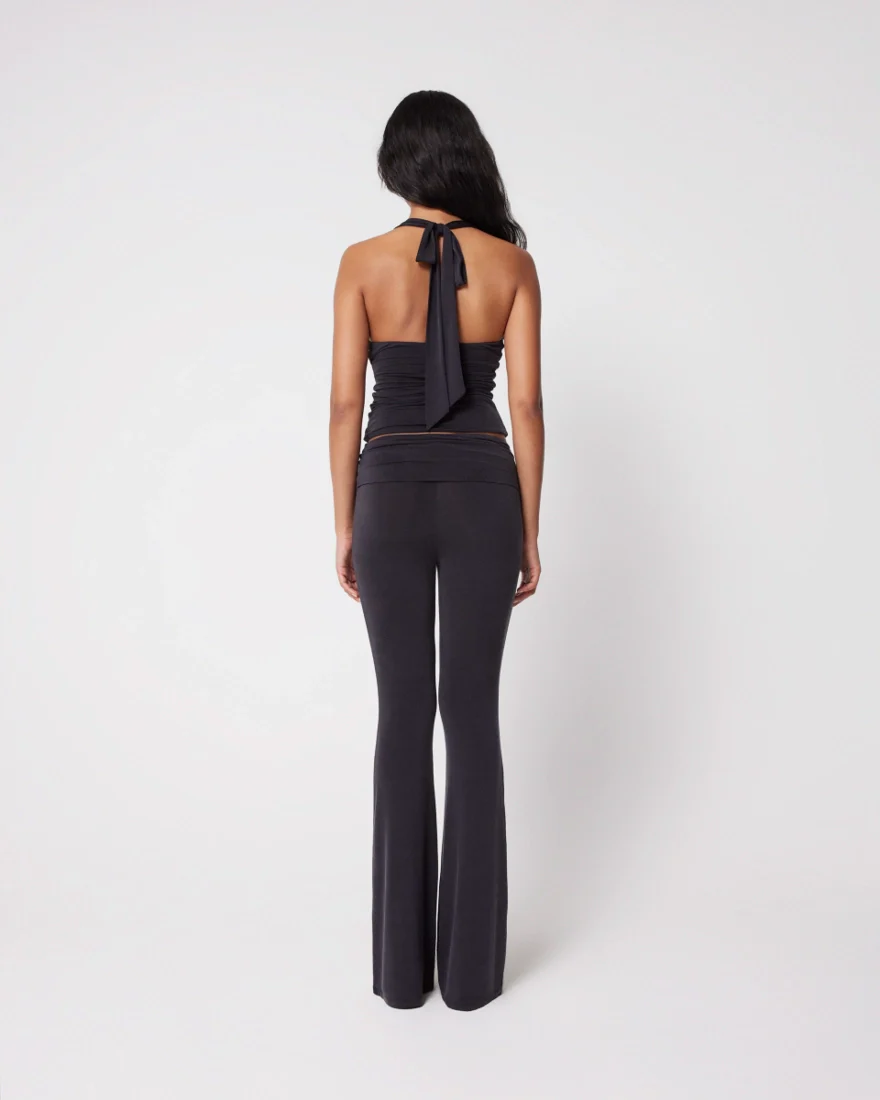 Low Rise Foldover Pant | Black - Image 6