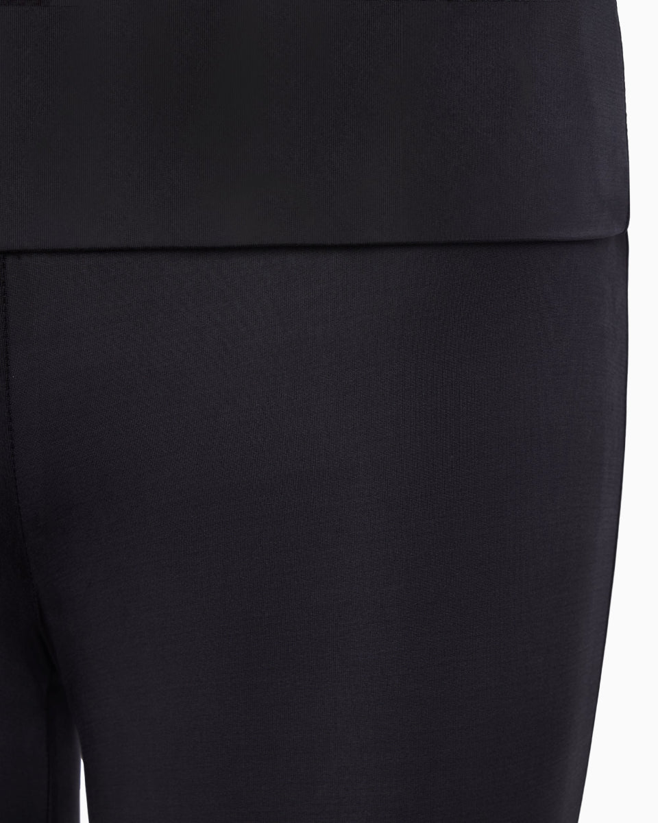 Low Rise Foldover Pant | Black - Image 7