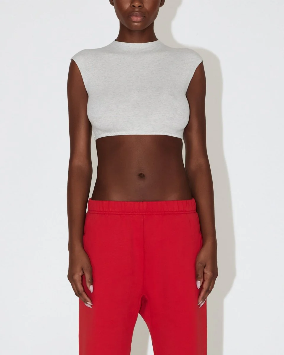 Micro Tee | Light Heather Grey - Image 3