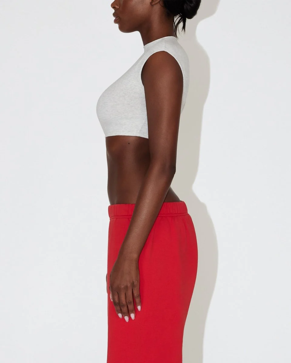 Micro Tee | Light Heather Grey - Image 4