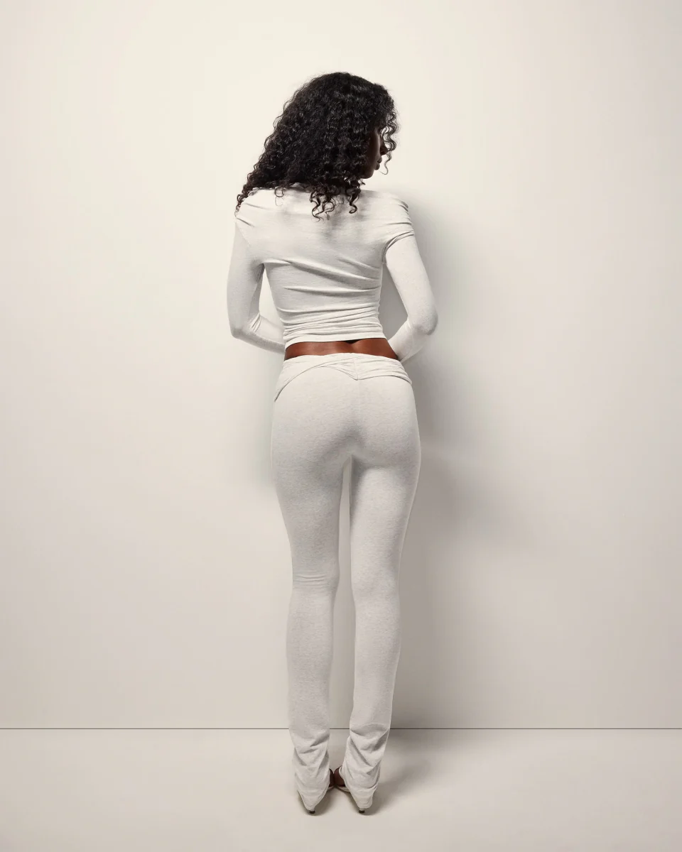 Off The Shoulder Long Sleeve | Heather Grey - Image 6