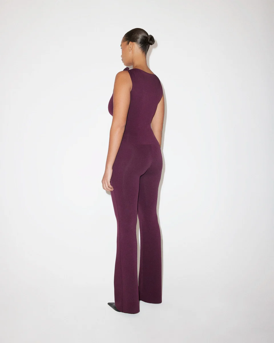Sueded Stretch Knotted Top | Black Cherry - Image 6