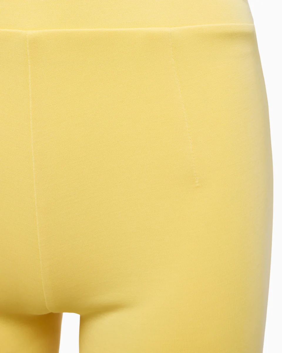 Sueded Stretch Low Rise Pant | Butter Yellow - Image 9
