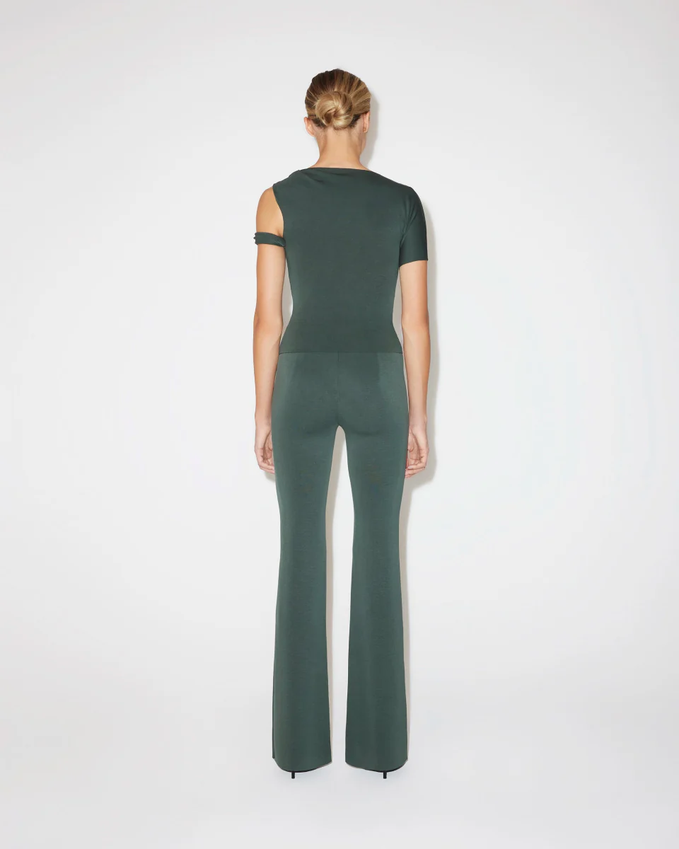 Sueded Stretch Twisted Top | Evergreen - Image 7