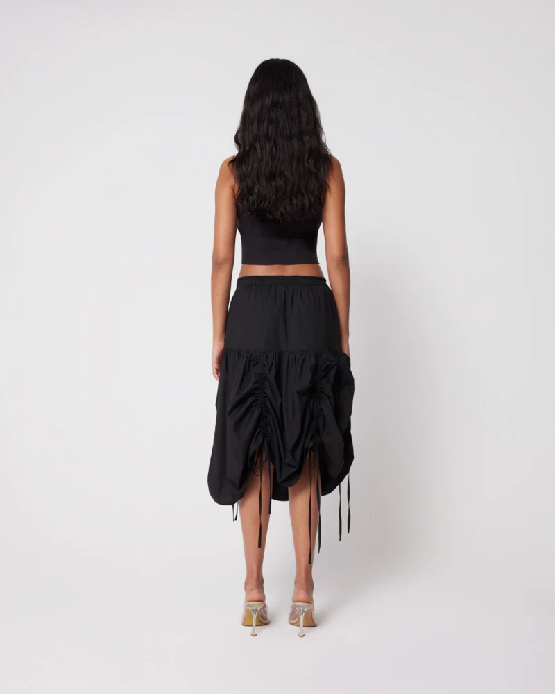 Tiered Skirt | Black - Image 9